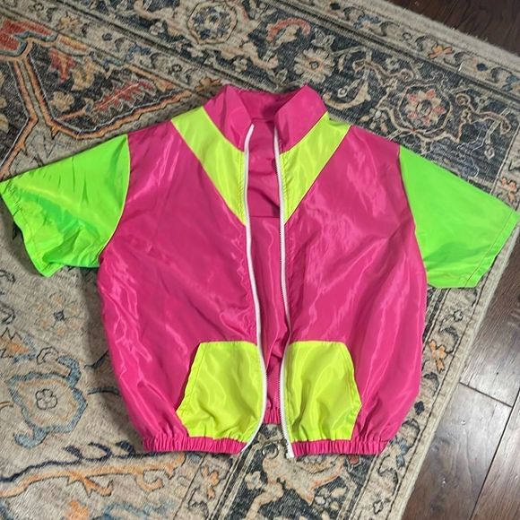Jackets & Blazers - Neon short sleeve jacket 2XL